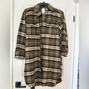 H&M plaid shacket